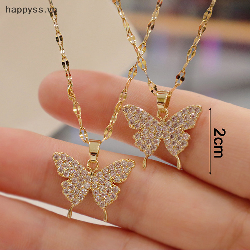 Hap Vòng cổ mặt dây chuyền vàng thời trang Hàn Quốc dành cho nữ dây chuyền cổ bằng thép không gỉ Trang sức nữ VN