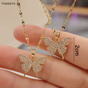 Hap Vòng cổ mặt dây chuyền vàng thời trang Hàn Quốc dành cho nữ dây chuyền cổ bằng thép không gỉ Trang sức nữ VN
