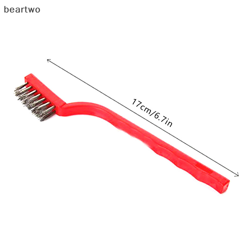 < Beartwo > Bàn chải dây làm sạch bếp Gas Dụng cụ nhà bếp Bàn chải khử nhiễm mạnh bằng kim loại Đẹp