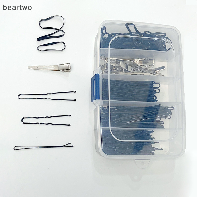 < Beartwo > Kẹp tóc bằng nhựa di động 5 / 6 lưới trong suốt Hộp lưu trữ trang sức Phụ kiện tổ chức Đồ dùng du lịch gia đình có khả năng chống bụi Đẹp
