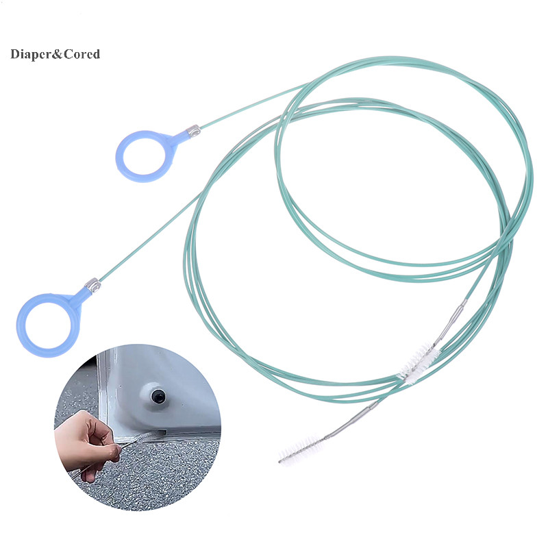 Diaper & CORED Ống thoát nước dầu Cắm công cụ làm sạch đặc biệt Cửa sổ trời ô tô Lỗ thoát nước Dredger Cửa đường ống Bàn chải làm sạch YTH