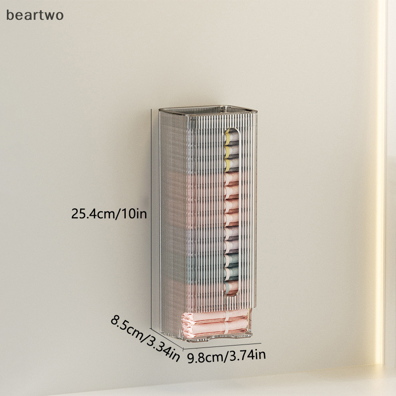 < Beartwo > Hộp sắp xếp lưu trữ cho quần lót và tất, Hộp đựng đồ treo tường, Hộp đựng túi nhựa đựng rác nhà bếp Đẹp