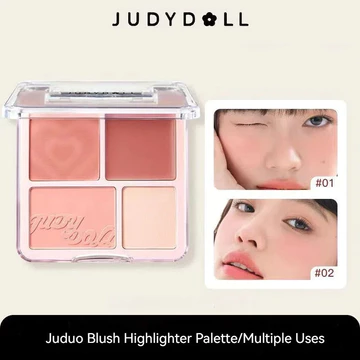 Bảng phấn má hồng Judydoll ❈ ❈ ❈ ❈ ❈ 高 ♧ Phấn má hồng Phấn má hồng mở rộng màu sắc làm sáng trung bình Matte Highlight Face Makeup Blush