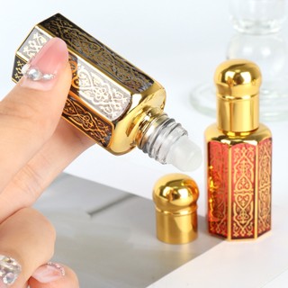 3 / 6 / 12ml Tinh Dầu Lăn Chai Trống Mạ Điện Nước Hoa Đầy Màu Sắc Lăn Chai Massage Ứng Dụng Mẫu Thủy Tinh Octag
