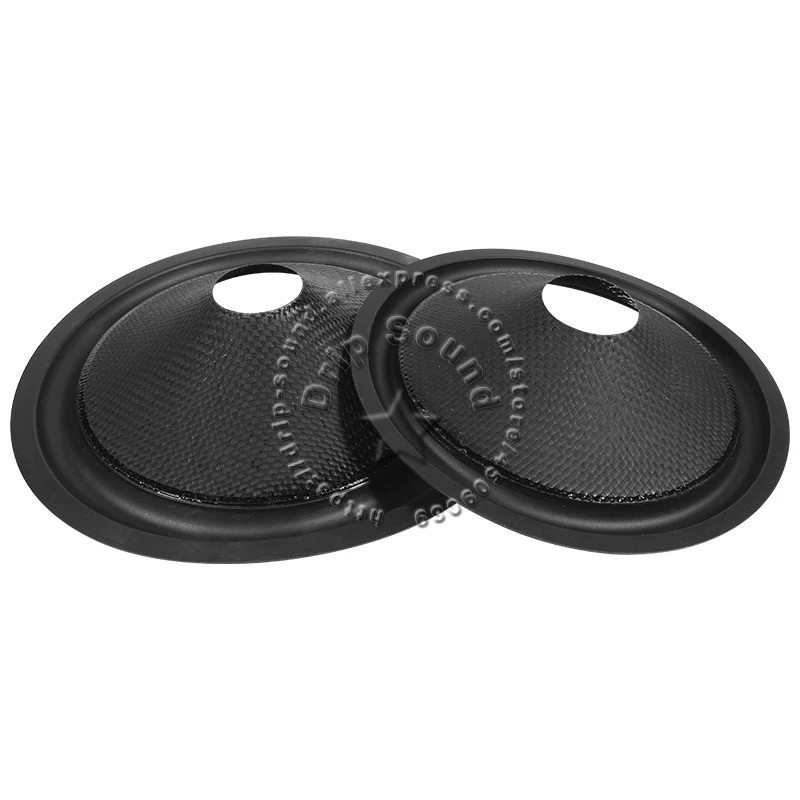 1 Chiếc 3 "/ 4" / 5 "/ 6.5" / 8 "inch Loa Nón Giấy Lưu Vực Loa Trầm Vải Dệt Lưu Vực Trống Trumper Bass Sửa Chữa Phần 20mm / 26mm / 36mm Lỗ