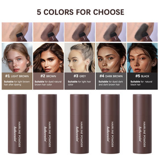 Phấn phủ che khuyết điểm đa năng Lakerain Hairline Powder có thể lấp đầy đường chân tóc Sửa chữa đường chân tóc giả, chống thấm nước và mồ hôi, không dễ rơi ra Che phủ tóc bạc ღ Trang điểm lấp lánh cho cô gái hồng