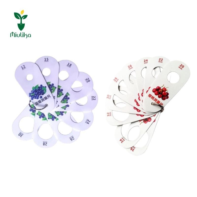 Thước đo trái cây, Dụng cụ đo đường kính trái cây di động, việt quất