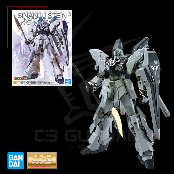 MG 1/100 Bandai Hobby Sinanju Stein (Narrativa Ver.) Ver. Ka – Modello Gundam NT Con Psicoframe E Parti Manici - 5