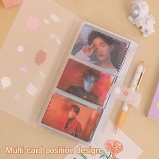 WOOLYNOOK 1 Cái Album Ảnh, Thu Thập Sách 80 / 160 Khe Đựng Thẻ Hình, PVC Trong Suốt 3 / 4 / 5 / 6 / 7 Inch Photocard Chủ Thần Tượng Ngôi Sao