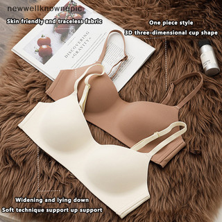 Newwellknownepic One Piece Liền Mạch Áo Ngực Mỏng Tập Hợp Không Nhẫn Thép Áo Ngực Mềm Mại Thoải Mái Thoáng Khí Gợi Cảm Nữ Thân Thiết VN