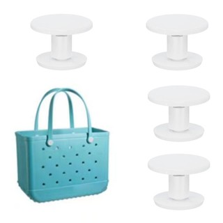 Jay Pack gồm 4 6 Túi xách tay di động và đa năng Bộ đinh tán cho tay cầm an toàn Tay cầm đính kèm Chốt nhựa chắc chắn