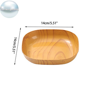 Chenlongshang Sáng Tạo Giả Gỗ Nhựa Ăn Nhẹ Đĩa gar Món Ăn Nhà Sushi Ăn Sáng Trái Cây Khô Ăn Nhẹ Khay Xương Spitg Món Ăn EN