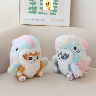 Plus Kawaii Shark Cat Plushie Mofusand Cat Đồ chơi sang trọng Búp bê mèo trái cây dễ thương Vui nhộn Động vật biến hình 2 trong 1 Gối ngủ cho bé Quà tặng ngày trẻ em Quà tặng sinh nhật Đồ chơi nhồi bông cho mèo