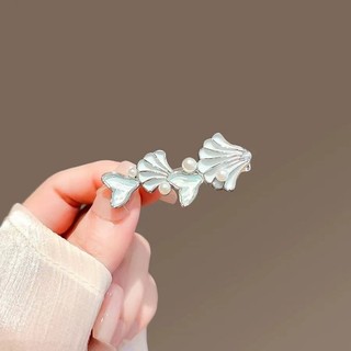 Mauropoli [Sẵn Sàng] Kẹp Tóc Đuôi Cá Vỏ Nữ Mùa Hè Phong Cách Mới Phù Hợp Với Kẹp Tóc Bên Nổ Kẹp Tóc Trán Gãy Kẹp Mỏ Vịt Độc Đáo Kẹp
