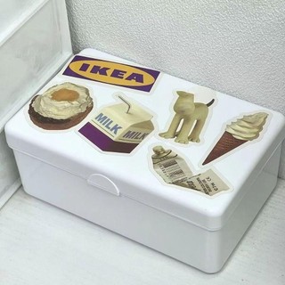 Hộp đựng ảnh ROOMYCO, Hộp đựng đồ chống bụi lật, Thẻ hộp đựng ảnh màu trắng bằng nhựa
