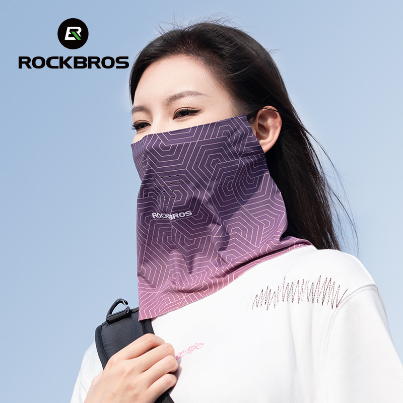 Mặt nạ chống nắng ROCKBROS với băng lụa thoáng khí, bảo vệ tia UV, phù hợp cho hoạt động ngoài trời như đi xe đạp và thể thao