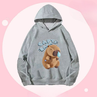 2024 Mới Capybara Trẻ Em Bé Gái Có Mũ Trùm Đầu Xuân Thu Thời Trang Quần Áo Trẻ Em Xu Hướng
