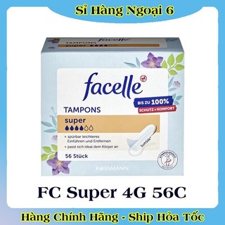 (Tách lẻ có Che Tên) Tampon Jessa / Facelle nội địa Đức đủ size của Đức - Băng vệ sinh dạng nút -Date mới nhất Đủ Bill