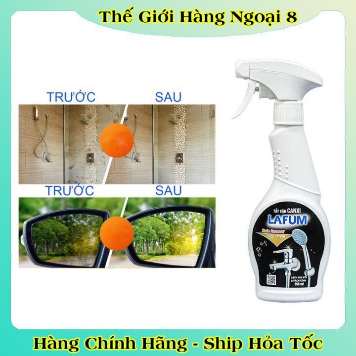 Chai Xịt Tẩy Cặn Canxi LAFUM Chống Ăn Mòn Inox Vệ Sinh Vòi Rửa, Vòi Sen, Vách Kính - HÃNG LAFUM