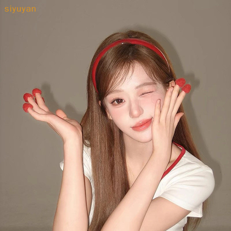 Siyuyan Phong Cách Hàn Quốc Cổ Điển Phù Hợp Với Rượu Vang Đỏ Tóc Đỏ Mỏng Vintage Thời Trang Tóc Cho Nữ Bé Gái Phụ Kiện Tóc VN
