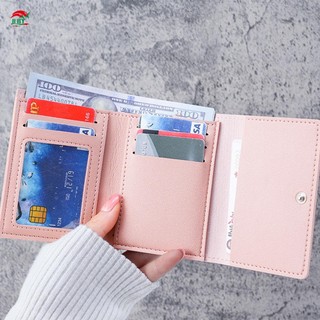 Ví nữ ngắn ba lần Ví thiết kế nhỏ gọn và nhẹ