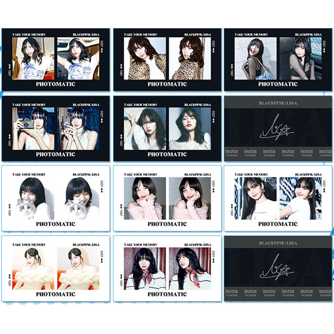 2-10 Chiếc BP Hai Vuông Polarid CGV Lomo Cards Trò Chơi TRỞ LẠI RETRO búa Photocards HANK & ROSÉ Bưu Thiếp LISA ROSE JENNIE JISOO SOLO Họa Tiết Thẻ Chuyển Đổi YM