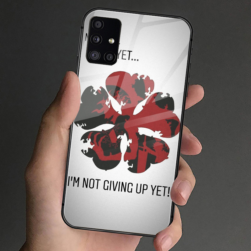 Ốp Điện Thoại Kính Cường Lực Black Clover 01 Cho Samsung Galaxy A11 A14 A20 A30 A22 A32 A33 A34 A40 A42 A51 4G A52 A53 A54 A70 A71 A72 A73 5G