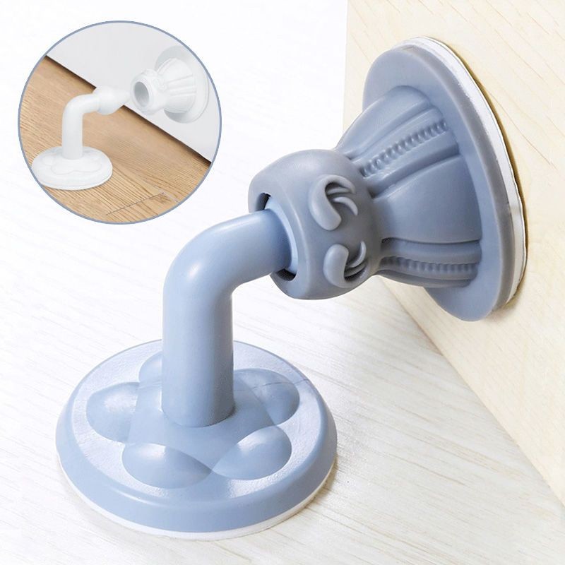 Dụng cụ chặn cửa không đục lỗ mới Dụng cụ mở cửa nhà vệ sinh gia đình Cửa chống va chạm hàng đầu, cản trở cửa sau