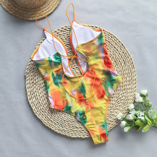 Đồ bơi nữ màu đen One Piece Tiger Metal Hollow Out Bikini Bộ đồ tắm