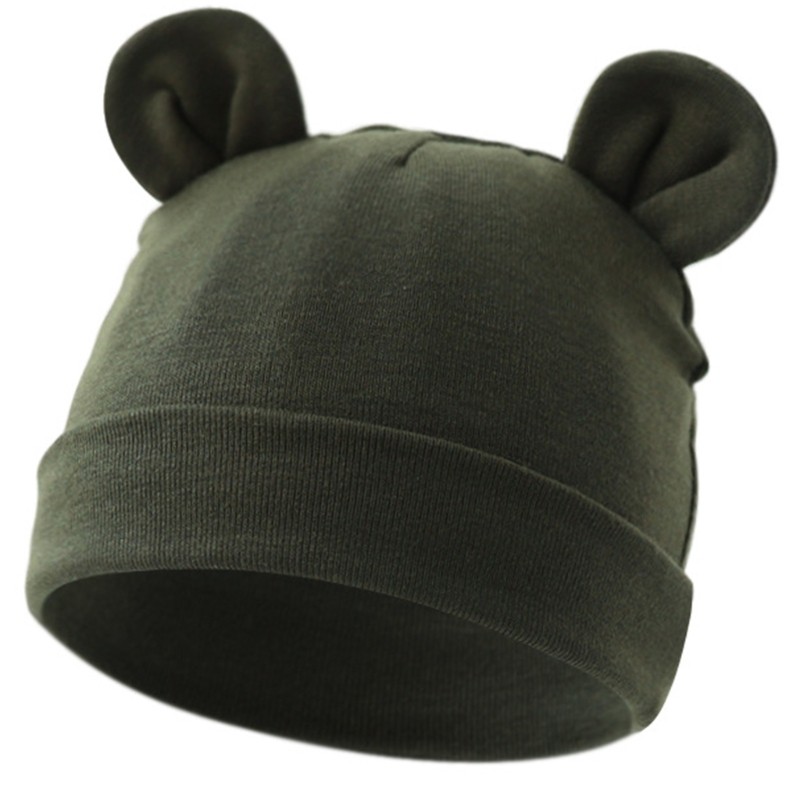 Fl Mũ Tai Đáng Yêu Cho Bé Sơ Sinh Co Giãn Bonnet Chắc Chắn Cho Trẻ Sơ Sinh 0-24 Tháng