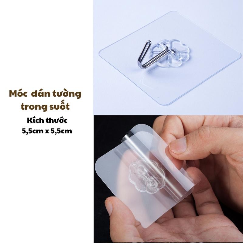 Mô tả Móc Dán Tường ZOLELE Siêu Dính Trong Suốt Chịu Lực Tốt Móc Treo Tường - 1