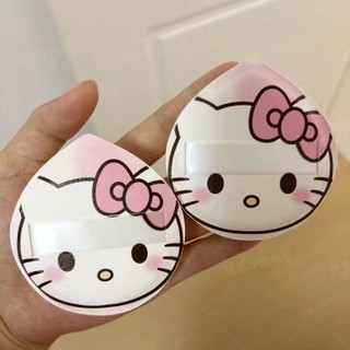 Hello Kitty Air Cushion Puff Sea Dễ Thương KT Cushion Powder Puff Đặc Biệt Cotton Kẹo Giọt Nước Lớn Làm Đẹp Thực Phẩm Ướt Kép Sử Dụng Hoạt Hình Mới Trang Điểm Puff