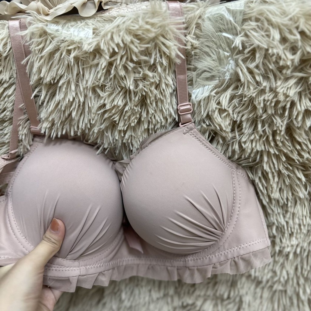 Đồ lót Big Cup Push-Up Áo ngực có vòng thép Tính khí nữ tính Áo ngực nâng quây Áo ngực dày