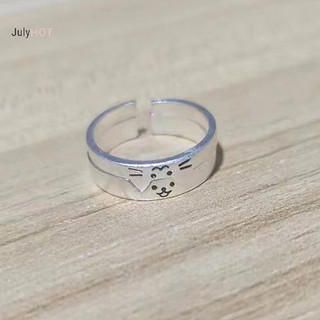 Julyhot Thời Trang Có Thể Điều Chỉnh Mở Túi Cho Chó Đôi Nhẫn Cho Nữ Đa Năng Dễ Thương Xếp Chồng Đeo Nhẫn Phụ Kiện Trang Sức Quà Tặng Massivedeals