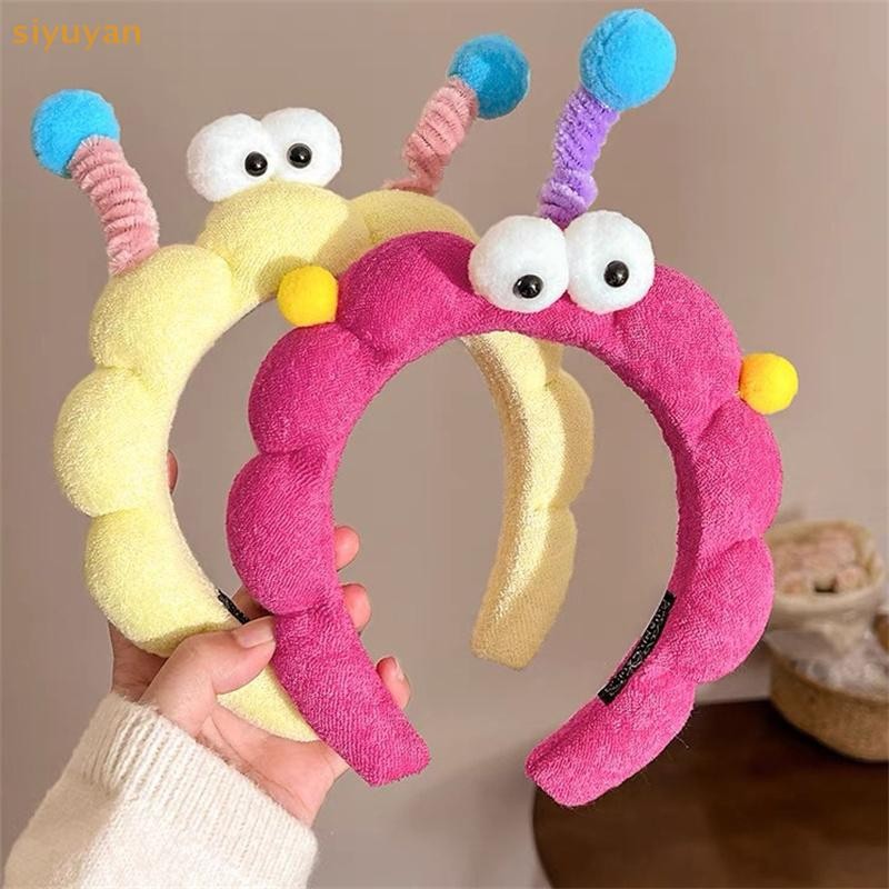 Siyuyan Phong Cách Hàn Quốc Xốp Xoắn Ngộ nghĩnh Hoạt Hình Sang Trọng Băng Đô Quấn Tóc Dễ Thương Mũ Mắt To Tóc Hoop VN