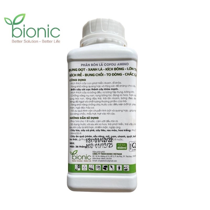 AMINO PHÁP BUNG ĐỌT- XANH LÁ-KÍCH BÔNG- LỚN TRÁI - KÍCH RỄ - BUNG CHỒI - TO ĐÒNG -CHẮC CẬY