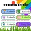 120 STICKER Cute IN TÊN BÉ dán đồ dùng học tập SIÊU DỄ THƯƠNG