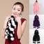 Khăn lông thú CHEESELY, Khăn quàng cổ nữ đầy màu sắc ấm áp, Khăn quàng cổ dài lông thú thật thời trang