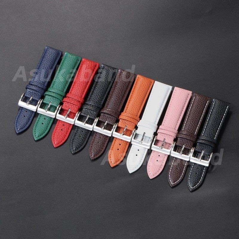 Khóa Chắc Chắn Nhiều Màu Sắc Chống Thấm Nước Da Thật Chính Hãng Dây Đeo Đồng Hồ Calfskin 12 14 16 18 20 22 Mm Da Thật Chính Hãng Dây Đồng Hồ Đa Năng Dây Đeo Đồng Hồ Thay Thế Nam Nữ