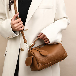 Túi đeo vai bằng da mềm đi lại Boston Crossbody Túi đeo vai dung tích lớn