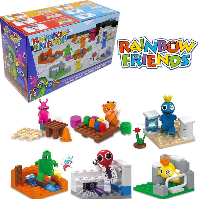 6 Trong 1 Rainbow Friends Lego Khối Xây Dựng DIY Lego Rainbow Friends Lắp Ráp Mọi Người Cảnh Đồ Chơi Quái Vật Bộ Đồ Chơi Giáo Dục Tương Thích Với Lego Cho Trẻ Em
