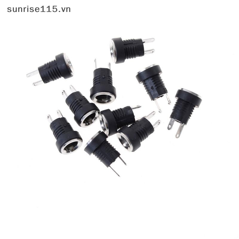 Srvn 10 Cái -022B Ổ Cắm Jack Cắm Nữ Bảng Điều Khiển Gắn Kết Nối 5.5 * 2.1mm.