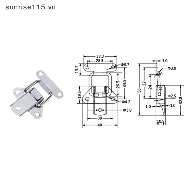 Hộp dụng cụ SRVN Thép không gỉ 304 Khóa móc khóa Kim loại Bật tắt Catch Clasp Bản lề có tải.