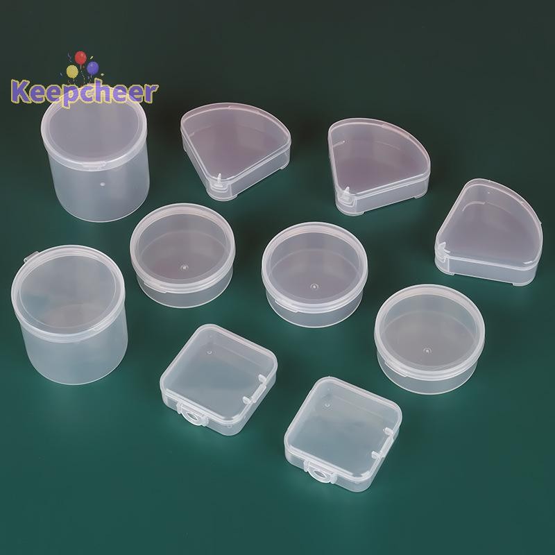 [Keepcheer] Hộp Nhựa Cho Tam Giác / Tròn / Vuông Puff Bọt Biển Trong Suốt Túi Đựng Mỹ Phẩm Du Lịch Di Động [Mới]
