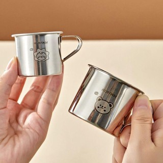 [Giao hàng từ Việt Nam] Cốc nước trẻ em SCANDIFY, có tay cầm Cốc sữa trà dã ngoại ngoài trời, Cốc trẻ em bằng thép không gỉ 304 bền chống rơi