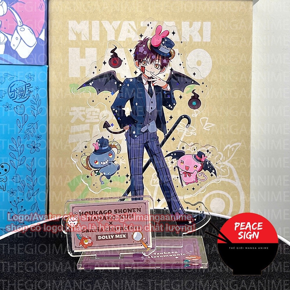 Mô hình Standee CẬU MA NHÀ XÍ HANAKO-KUN ver SANRIO Toilet-bound Jibaku Shounen Hanako-kun in hình anime chibi