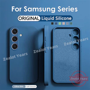 Ốp Bảo Vệ Silicon Lỏng Cho Samsung Galaxy S25 S24 S23 FE Plus Ultra 5G S24FE S25FE S25Ultra Vỏ Điện Thoại