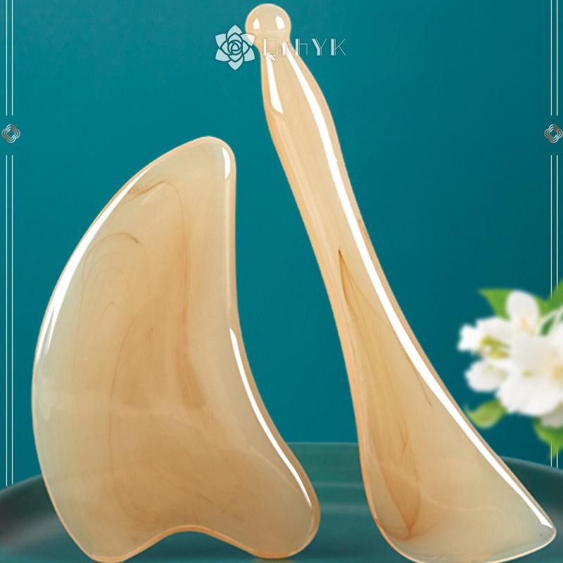 Qrhyk Gua Sha Body Scraping Facial Face Thin Gua Sha Board Massage Tool Set mới