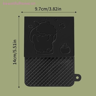 [Beautifulhome] Gel Silica Đen Không Đau Tẩy Tế Bào Chết Tắm Tròn Đồ Dùng Tắm Hộ Gia Đình Chà Mạnh Lưng Tro Chà Bùn Tẩy Tế Bào Chết Găng Tay Bàn Chải [Làm Đẹp]