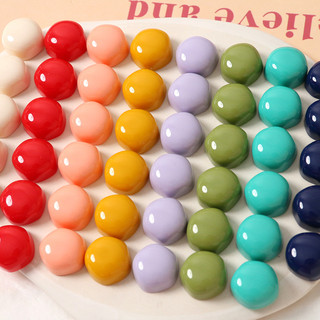 15mm Phiên Bản Hàn Quốc Tất Cả Màu Sắc Phù Hợp Góc Tròn Ngũ Giác Đài Tự Làm Nhựa Phụ Kiện Bông Tai Kẹp Tóc Vỏ Điện Thoại Chất Liệu Bán Buôn
